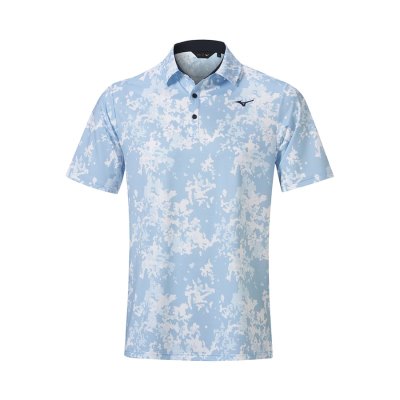 Camisa Polo Mizuno Floral Hombre - Azules Claro - Chile M495GYPBCX